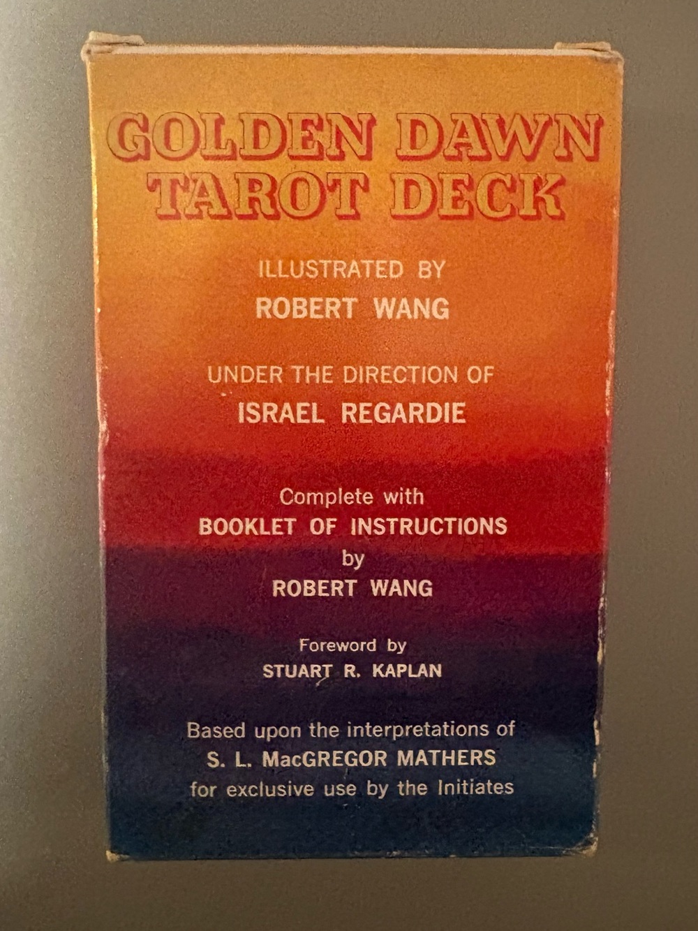 Vintage original tarot deck large golden dawn Robert wang